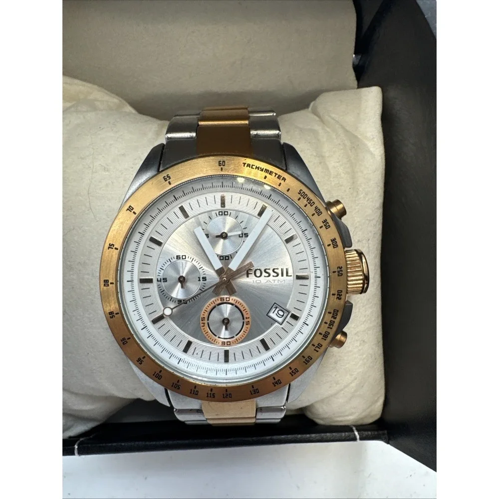 Men's Fossil  Chronograph Gold Tone Steel Watch CH2686